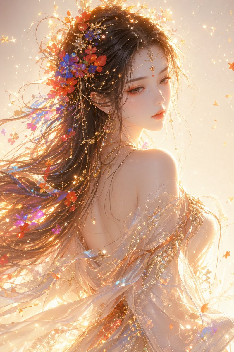 东方奇幻女性半身像