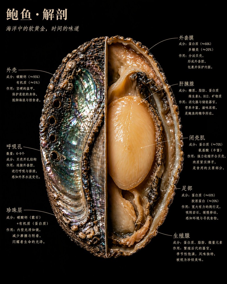 自然主义风食物标本剖面