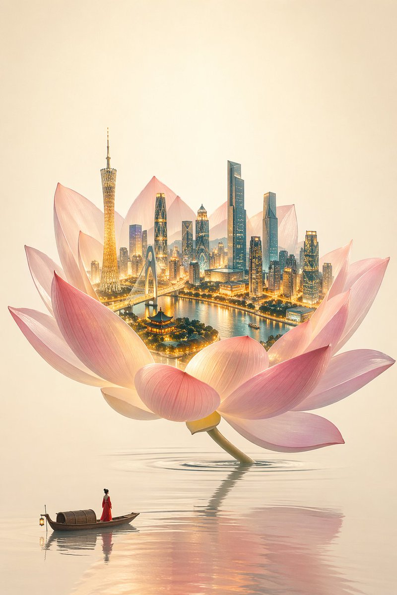 新中式极简花卉插画
