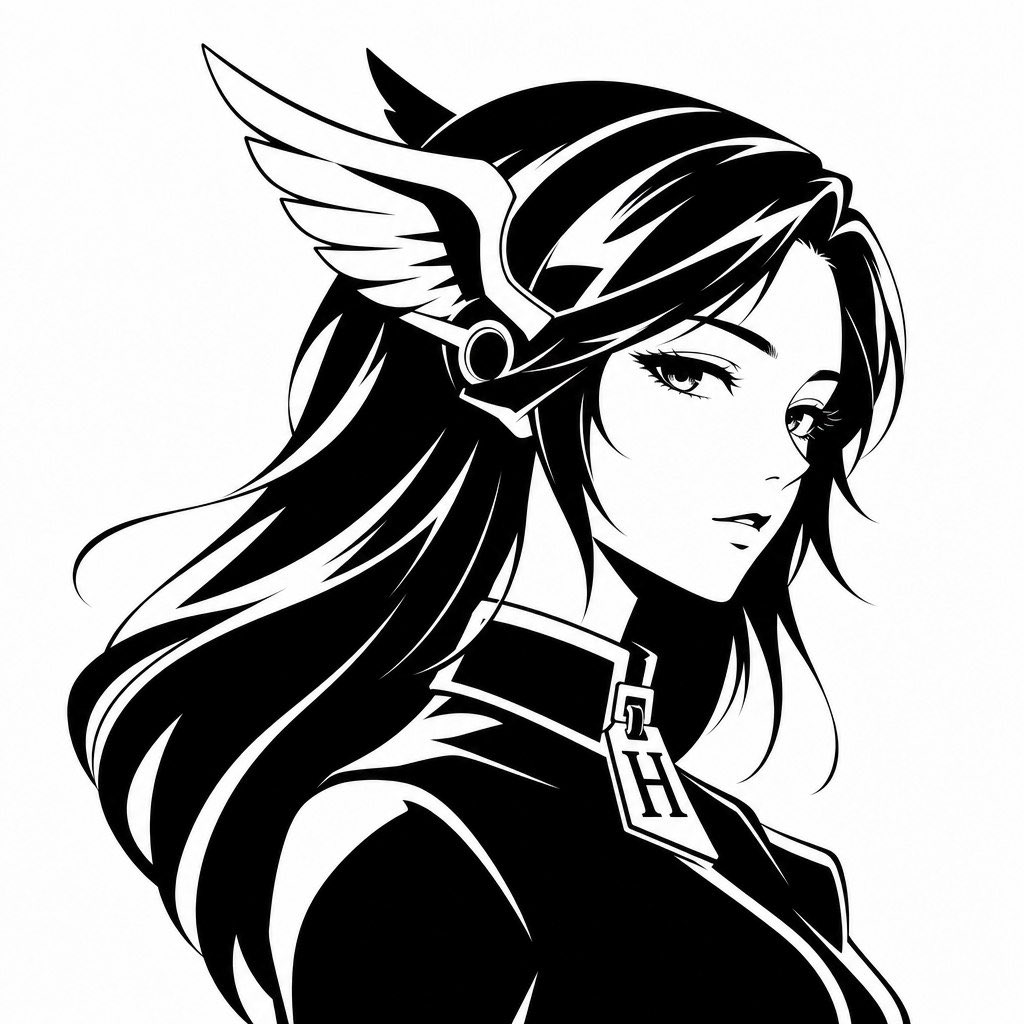 黑白 Hermes 风头像
