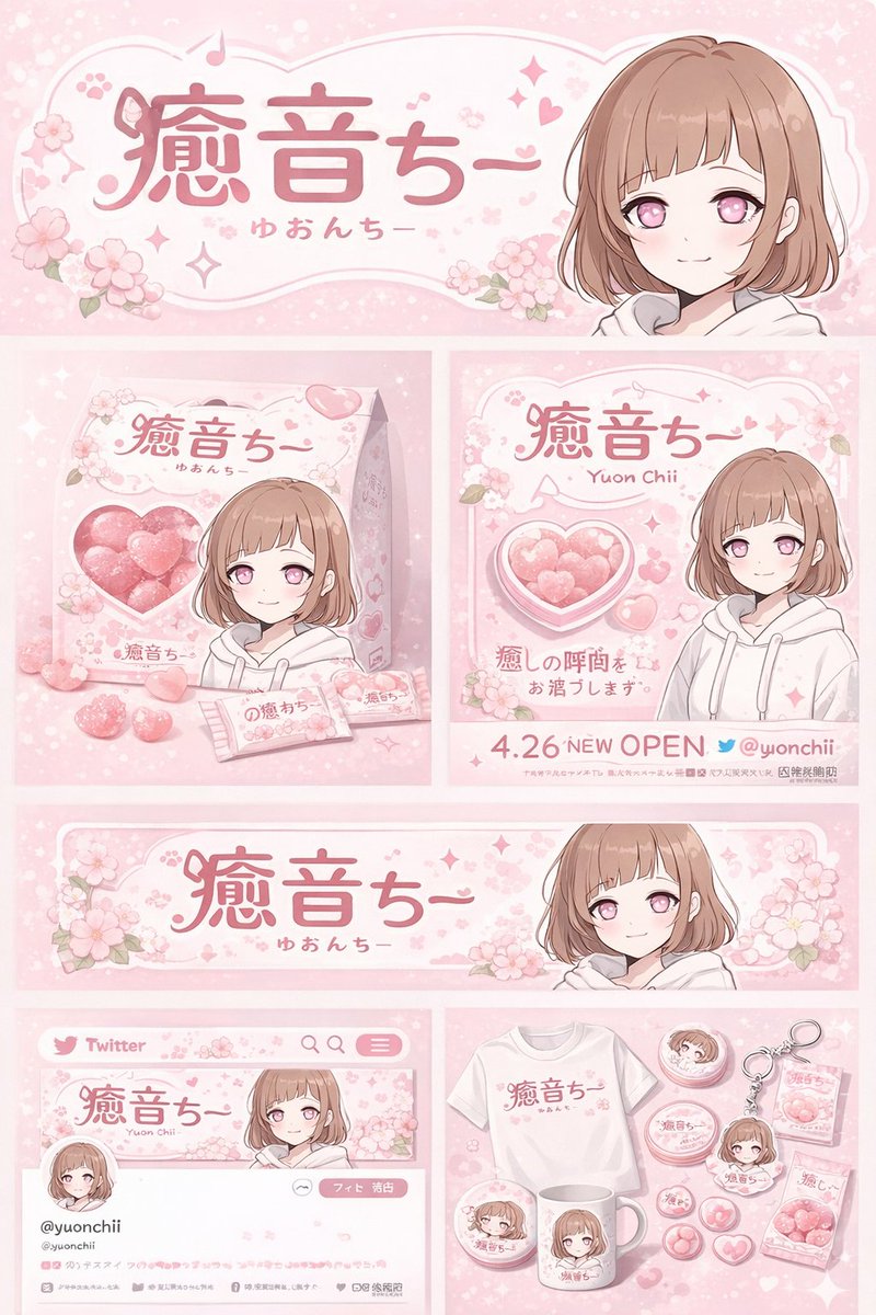 动漫角色品牌视觉与周边展示板