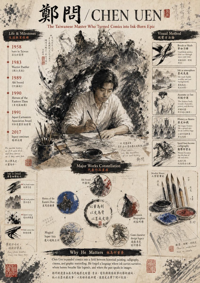 Chen Uen 水墨致敬海报