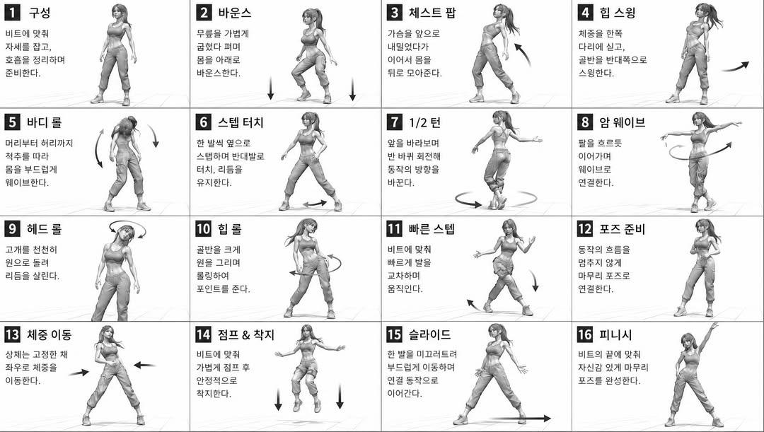 舞蹈动作参考图