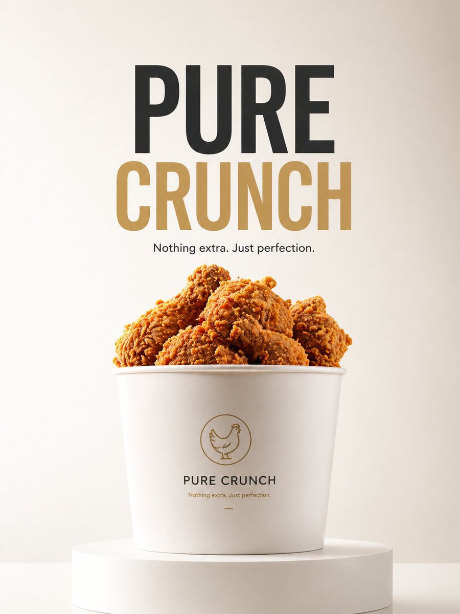PURE CRUNCH 极简产品广告