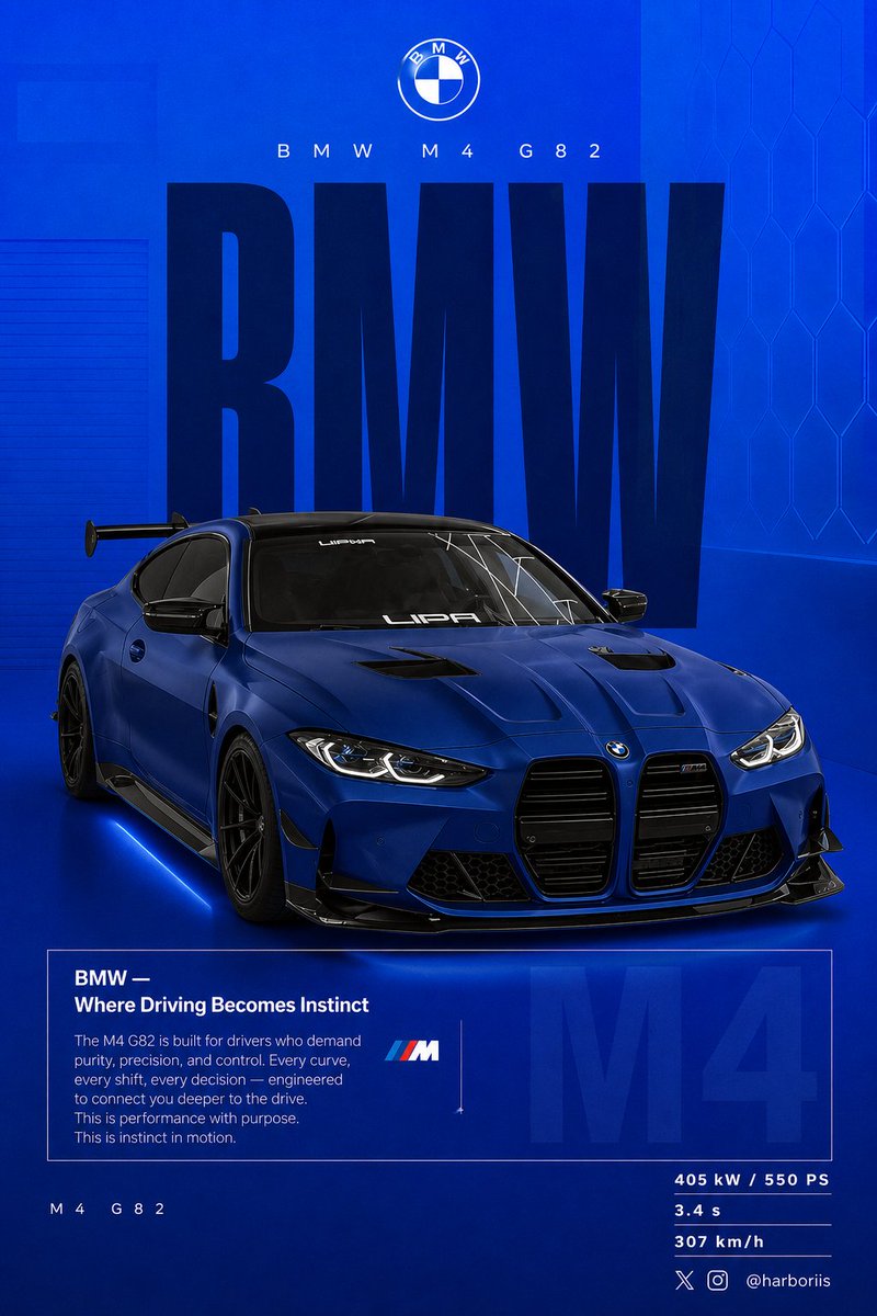BMW 性能社媒海报