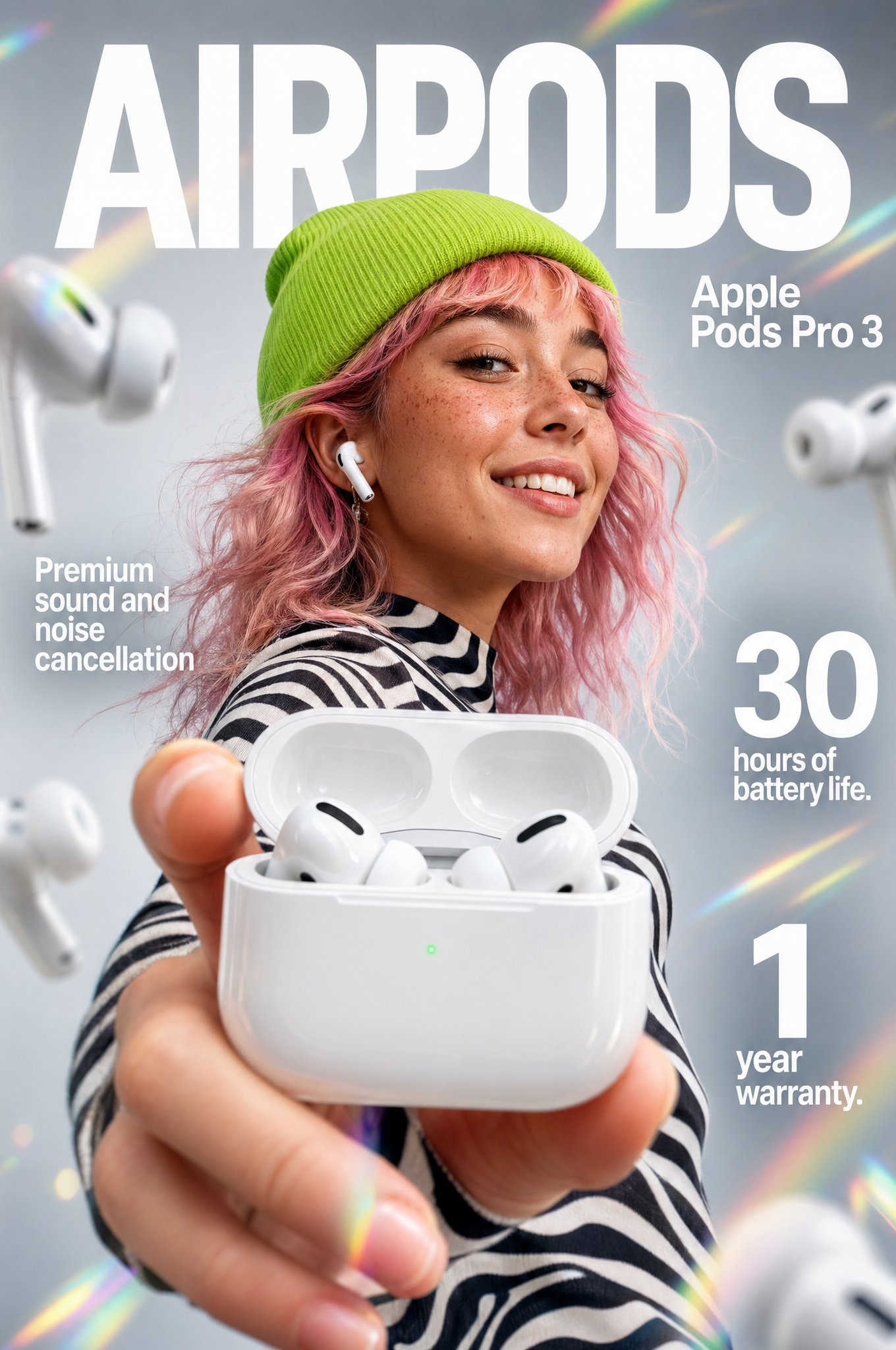 Apple Pods Pro 3 耳塞电商信息图