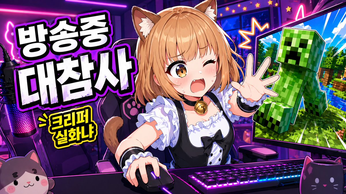 动漫 VTuber Minecraft 直播缩略图